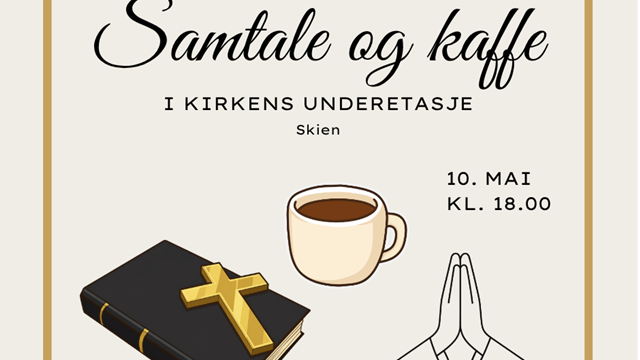 Samtale og kaffe søndag 10. mai kl. 18.00